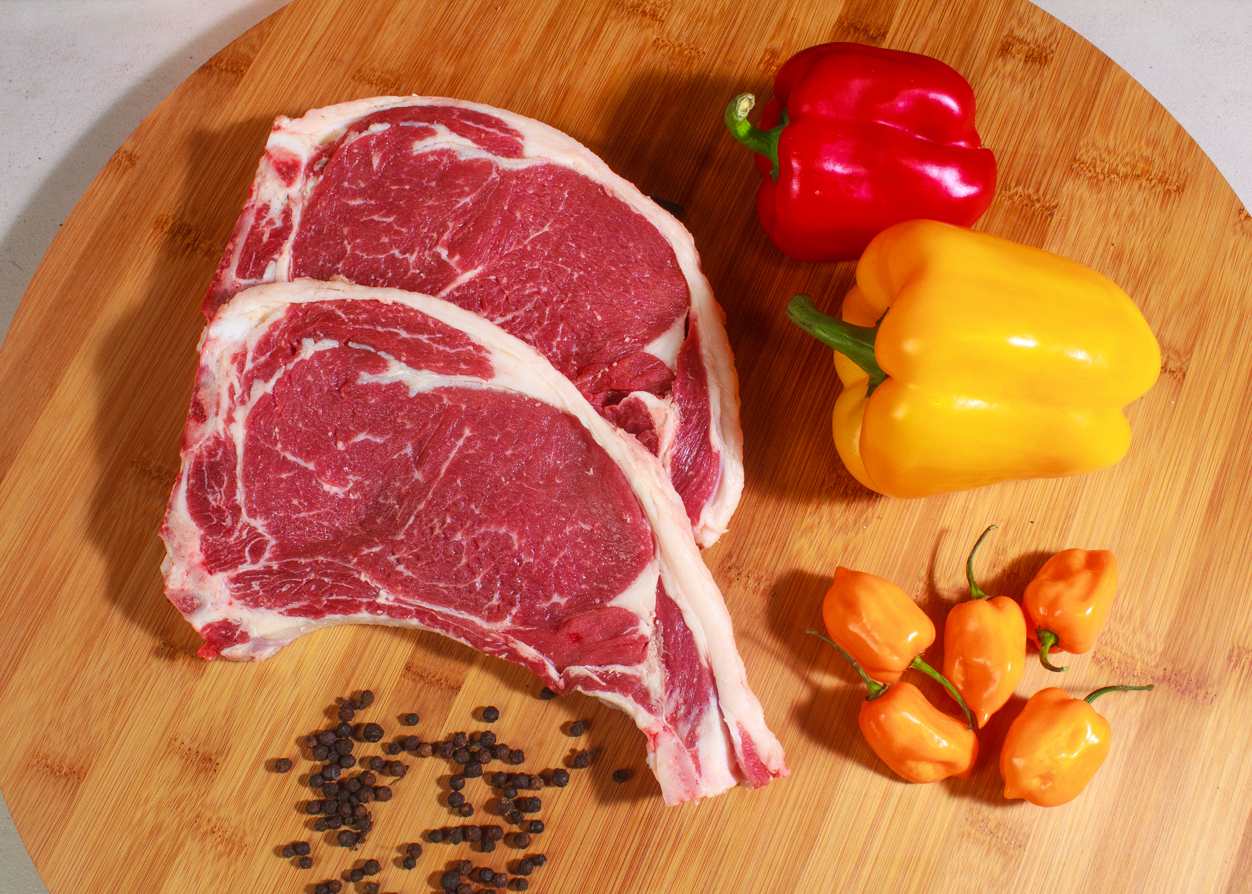Ribeye fresco cortado al momento
