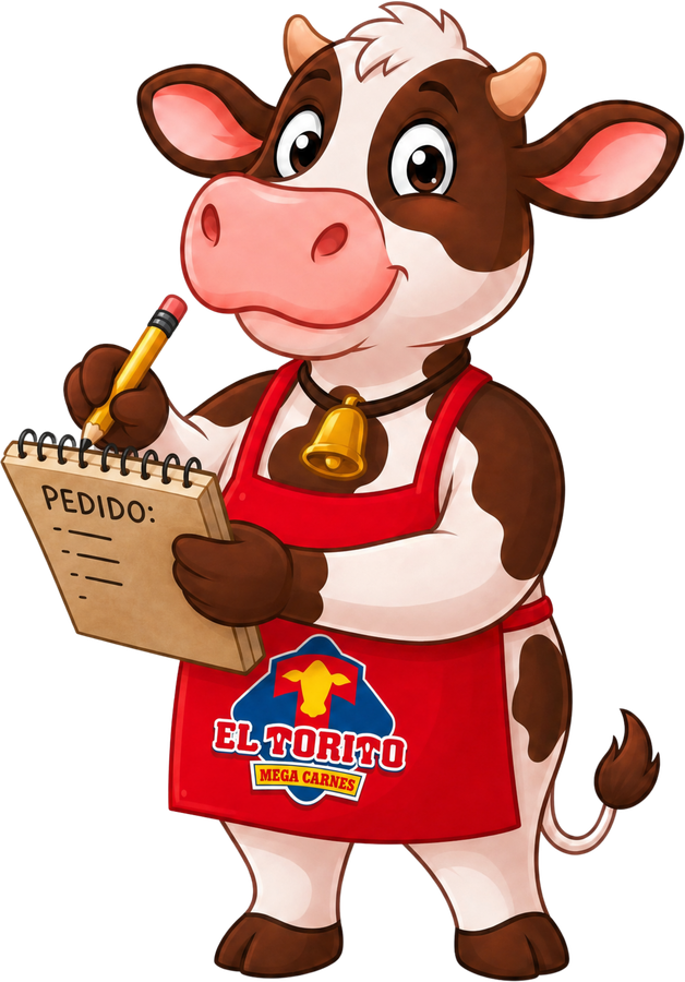 Torito anotando un pedido